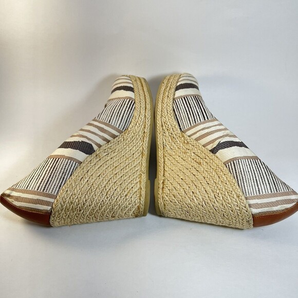Nine West SkipNJump Linen Wedge Espadrille Size 8 - Picture 7 of 7